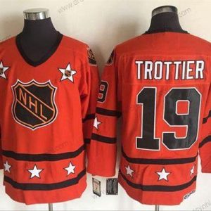 1972-81 NHL All-Star #19 Bryan Trottier Oranžová CCM Sešitý Vintage Hokejový dres – Pánské