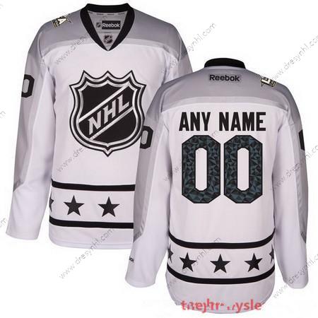 2017 NHL All-Star Game Personalizované Metropolitan Division Reebok Bílý Sešitý Hokejový dres – Pánské