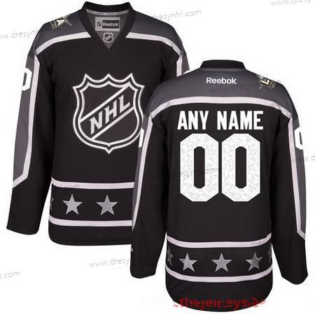 2017 NHL All-Star Game Personalizované Pacific Division Reebok Černá Sešitý Hokejový dres – Pánské