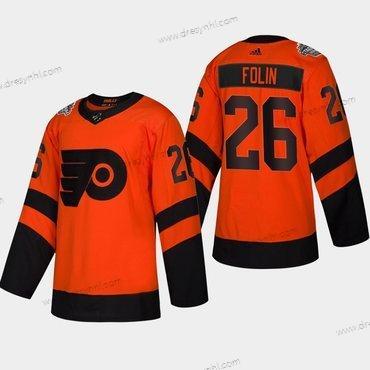 #26 Christian Folin Philadelphia Flyers Coors 2019 Stadium Series Oranžová Autentické dres – Pánské