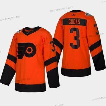 #3 Radko Gudas Philadelphia Flyers Coors 2019 Stadium Series Oranžová Autentické dres – Pánské