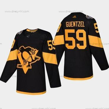 #59 Jake Guentzel Pittsburgh Penguins Coors 2019 Stadium Series Černá Autentické dres – Pánské