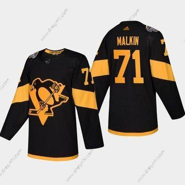 #71 Evgeni Malkin Pittsburgh Penguins Coors 2019 Stadium Series Černá Autentické dres – Pánské