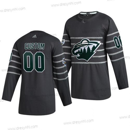 Adidas 2020 NHL All-Star Game Personalizované Minnesota Wild Autentické Šedá dres – Pánské