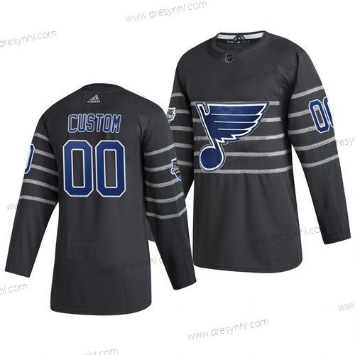 Adidas 2020 NHL All-Star Game Personalizované St. Louis Blues Autentické Šedá dres – Pánské