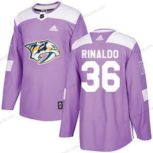 Adidas #36 Zac Rinaldo Nashville Predators Autentické Bojuje proti rakovině Tréninkový Nachový dres – Pánské