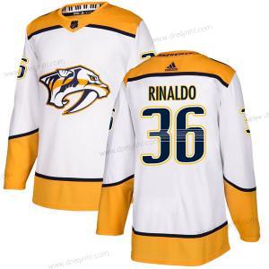 Adidas #36 Zac Rinaldo Nashville Predators Autentické Hostující dres Bílý dres – Pánské