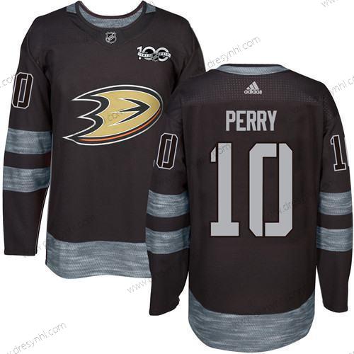 Adidas Anaheim Ducks #10 Corey Perry Černá 1917-2017 100th Výročí Sešitý NHL dres – Pánské