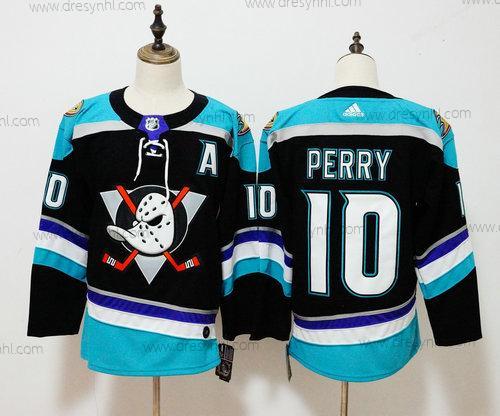 Adidas Anaheim Ducks #10 Corey Perry Černá Náhradní Autentické Hráč dres – Pánské