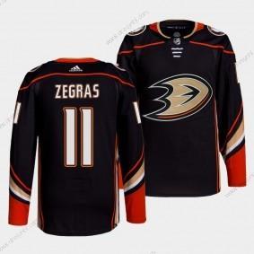 Adidas Anaheim Ducks #11 Trevor Zegras Černá Domácí dres Autentické Sešitý NHL dres – Pánské