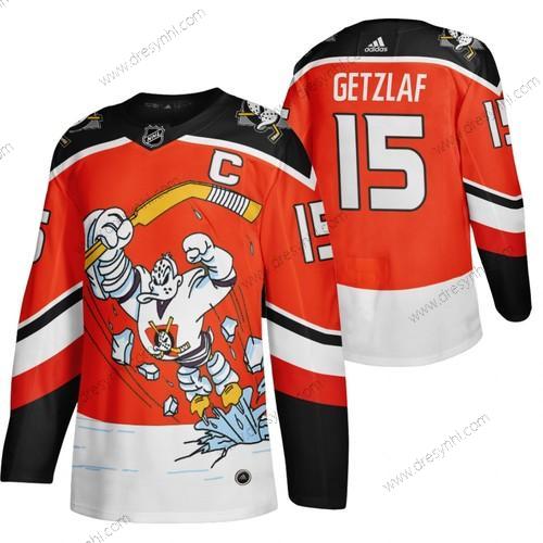 Adidas Anaheim Ducks #15 Ryan Getzlaf Červené 2020-21 Obrácený Retro Náhradní NHL dres – Pánské