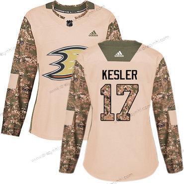 Adidas Anaheim Ducks #17 Ryan Kesler Camo Autentické 2017 Veterans Day Sešitý NHL dres – Dámské