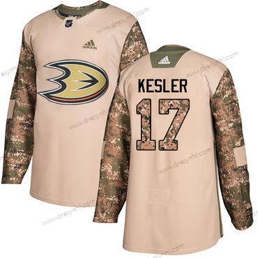 Adidas Anaheim Ducks #17 Ryan Kesler Camo Autentické 2017 Veterans Day Sešitý NHL dres – Pánské