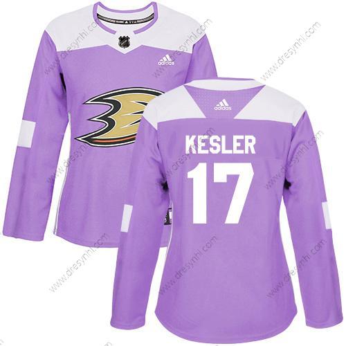 Adidas Anaheim Ducks #17 Ryan Kesler Nachový Autentické Bojuje proti rakovině Sešitý NHL dres – Dámské