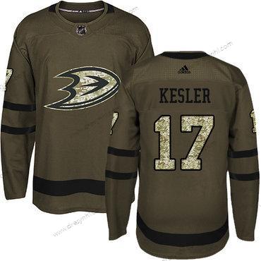 Adidas Anaheim Ducks #17 Ryan Kesler Zelená Salute to Service Sešitý NHL dres – Pánské