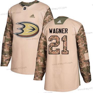 Adidas Anaheim Ducks #21 Chris Wagner Camo Autentické 2017 Veterans Day Sešitý NHL dres – Pánské