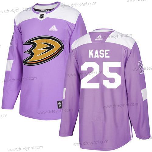 Adidas Anaheim Ducks #25 Ondrej Kase Nachový Autentické Bojuje proti rakovině Sešitý NHL dres – Juniorské