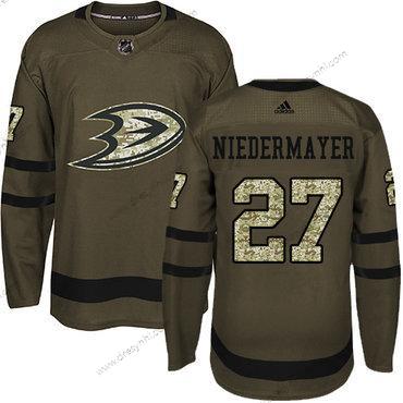 Adidas Anaheim Ducks #27 Niedermayer Zelená Salute to Service Sešitý NHL dres – Pánské