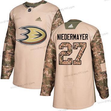 Adidas Anaheim Ducks #27 Scott Niedermayer Camo Autentické 2017 Veterans Day Sešitý NHL dres – Pánské