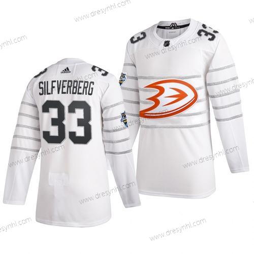 Adidas Anaheim Ducks #33 Jakob Silfverberg Bílý 2020 NHL All-Star Game dres – Pánské