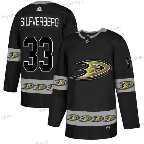 Adidas Anaheim Ducks #33 Jakob Silfverberg Černá Tým Logos dres – Pánské