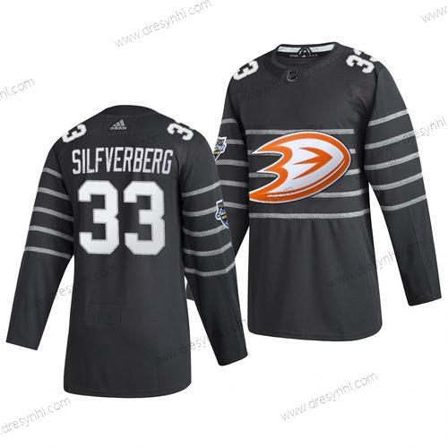 Adidas Anaheim Ducks #33 Jakob Silfverberg Šedá 2020 NHL All-Star Game dres – Pánské