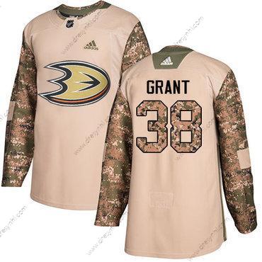 Adidas Anaheim Ducks #38 Derek Grant Camo Autentické 2017 Veterans Day Sešitý NHL dres – Pánské