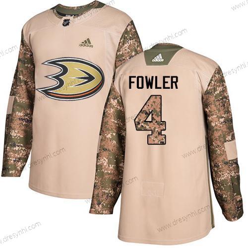 Adidas Anaheim Ducks #4 Cam Fowler Camo Autentické 2017 Veterans Day Sešitý NHL dres – Juniorské