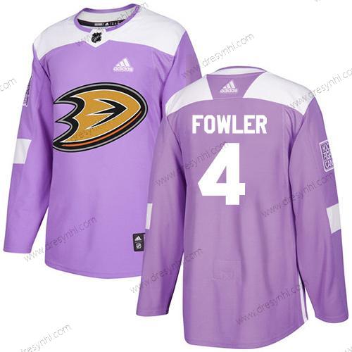 Adidas Anaheim Ducks #4 Cam Fowler Nachový Autentické Bojuje proti rakovině Sešitý NHL dres – Juniorské