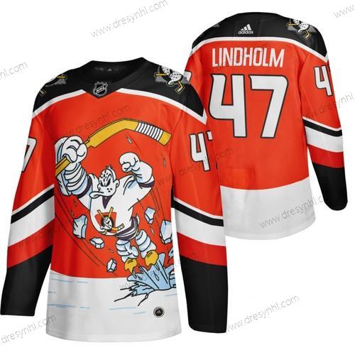 Adidas Anaheim Ducks #47 Hampus Lindholm Červené 2020-21 Obrácený Retro Náhradní NHL dres – Pánské