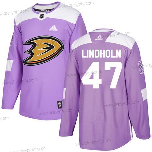 Adidas Anaheim Ducks #47 Hampus Lindholm Nachový Autentické Bojuje proti rakovině Sešitý NHL dres – Pánské