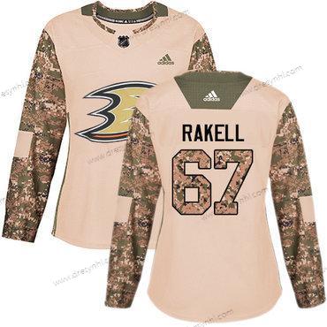 Adidas Anaheim Ducks #67 Rickard Rakell Camo Autentické 2017 Veterans Day Sešitý NHL dres – Dámské