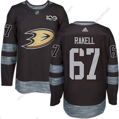 Adidas Anaheim Ducks #67 Rickard Rakell Černá 1917-2017 100th Výročí Sešitý NHL dres – Pánské