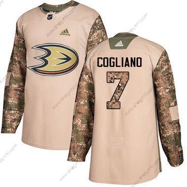 Adidas Anaheim Ducks #7 Andrew Cogliano Camo Autentické 2017 Veterans Day Sešitý NHL dres – Juniorské