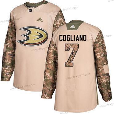 Adidas Anaheim Ducks #7 Andrew Cogliano Camo Autentické 2017 Veterans Day Sešitý NHL dres – Pánské