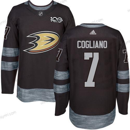 Adidas Anaheim Ducks #7 Andrew Cogliano Černá 1917-2017 100th Výročí Sešitý NHL dres – Pánské