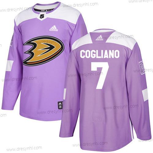 Adidas Anaheim Ducks #7 Andrew Cogliano Nachový Autentické Bojuje proti rakovině Sešitý NHL dres – Juniorské