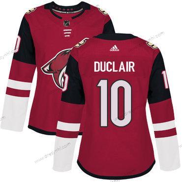 Adidas Arizona Coyotes #10 Anthony Duclair Červené Domácí dres Autentické Sešitý NHL dres – Dámské