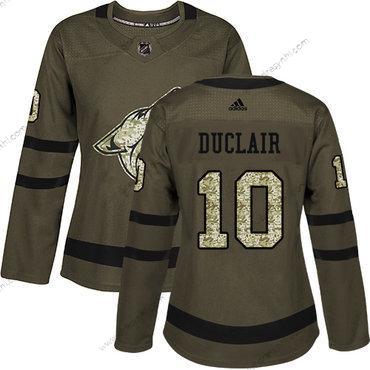 Adidas Arizona Coyotes #10 Anthony Duclair Zelená Salute to Service Sešitý NHL dres – Dámské