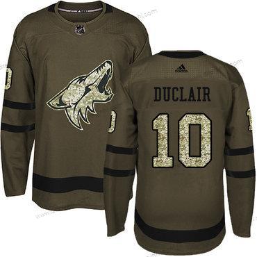 Adidas Arizona Coyotes #10 Anthony Duclair Zelená Salute to Service Sešitý NHL dres – Pánské