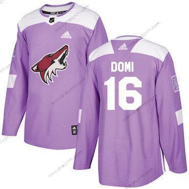 Adidas Arizona Coyotes #16 Max Domi Nachový Autentické Bojuje proti rakovině Sešitý NHL dres – Pánské