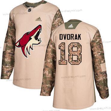 Adidas Arizona Coyotes #18 Christian Dvorak Camo Autentické 2017 Veterans Day Sešitý NHL dres – Pánské