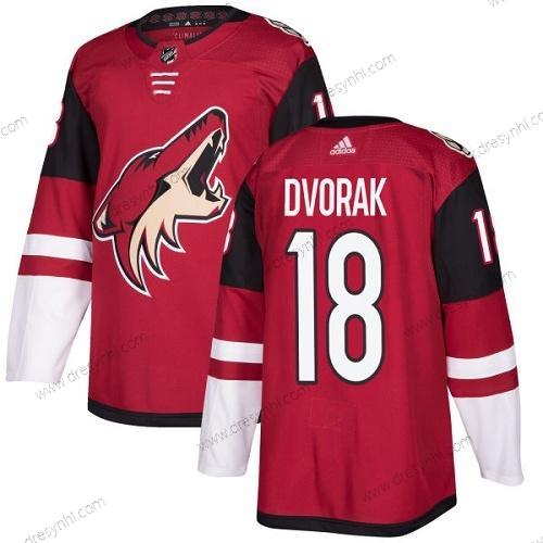 Adidas Arizona Coyotes #18 Christian Dvorak Červené Domácí dres Autentické Sešitý NHL dres – Pánské