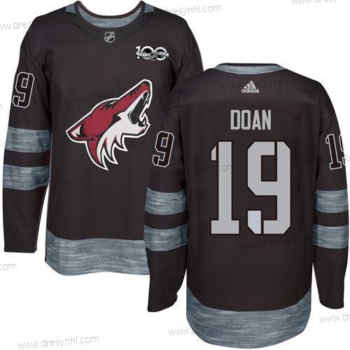 Adidas Arizona Coyotes #19 Shane Doan Černá 1917-2017 100th Výročí Sešitý NHL dres – Pánské