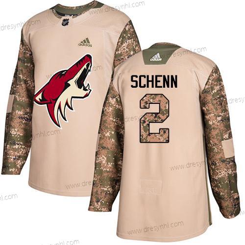 Adidas Arizona Coyotes #2 Luke Schenn Camo Autentické 2017 Veterans Day Sešitý NHL dres – Pánské