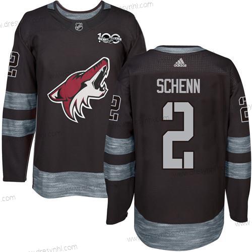 Adidas Arizona Coyotes #2 Luke Schenn Černá 1917-2017 100th Výročí Sešitý NHL dres – Pánské