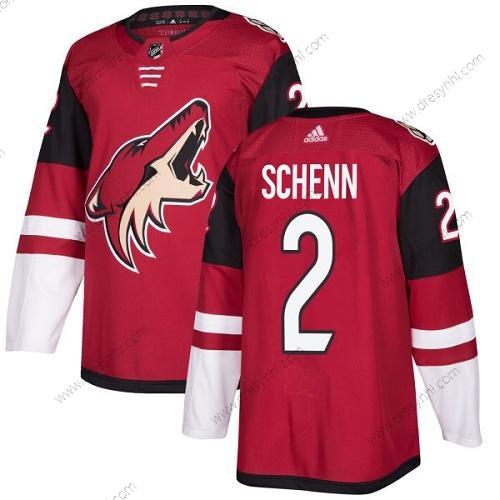 Adidas Arizona Coyotes #2 Luke Schenn Červené Domácí dres Autentické Sešitý NHL dres – Pánské