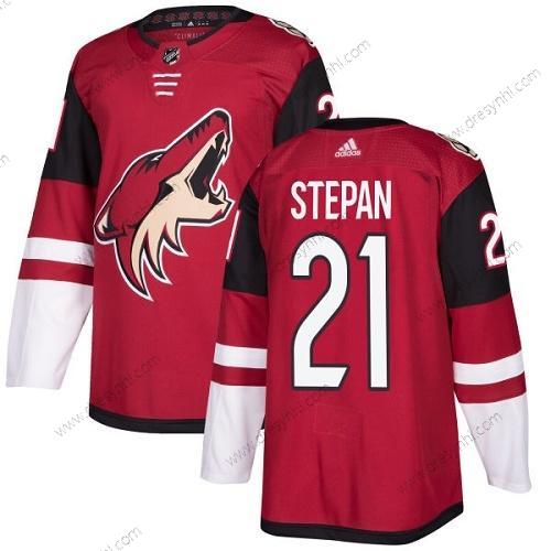 Adidas Arizona Coyotes #21 Derek Stepan Červené Domácí dres Autentické Sešitý NHL dres – Pánské