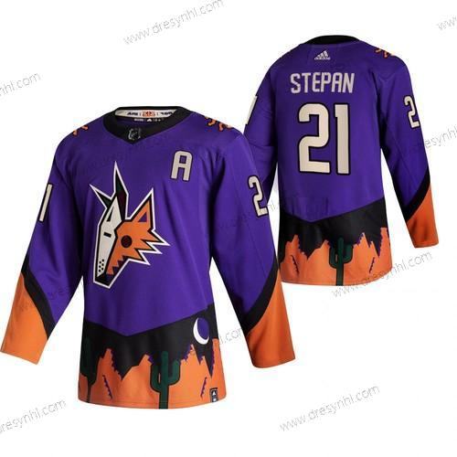 Adidas Arizona Coyotes #21 Derek Stepan Nachový 2020-21 Obrácený Retro Náhradní NHL dres – Pánské