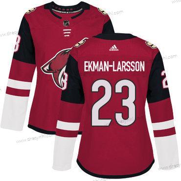 Adidas Arizona Coyotes #23 Oliver Ekman-Larsson Červené Domácí dres Autentické Sešitý NHL dres – Dámské